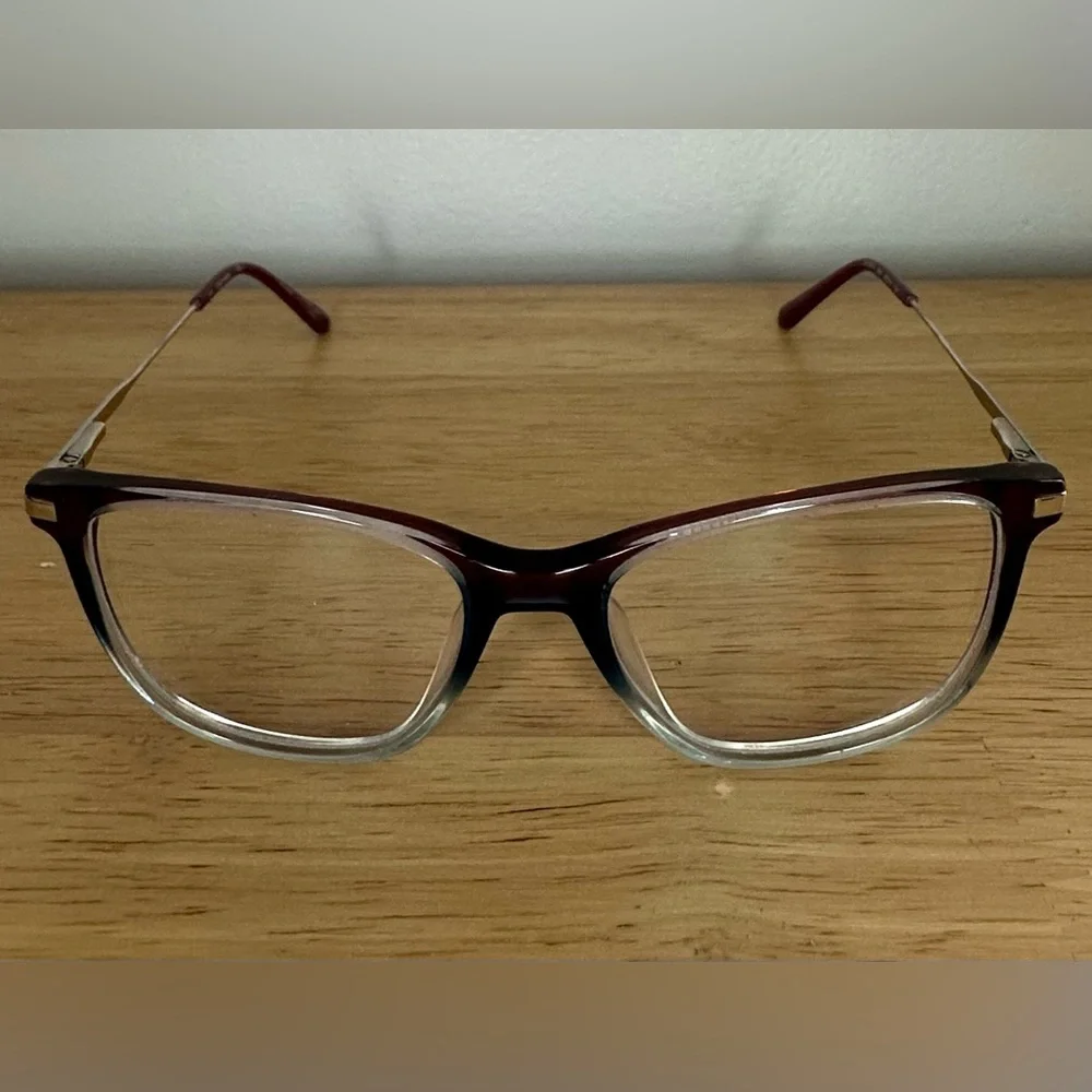Calvin Klein women’s eyeglasses with matching hard case and 2‎ cleaning cloths